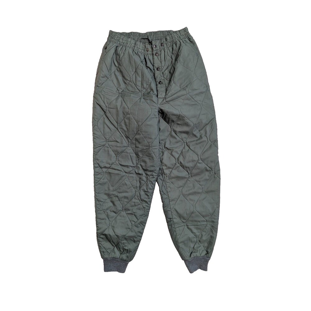 Vintage 1971 USAF Trousers Quilted Pants Liner CWU-9/P Sage Green | Medium